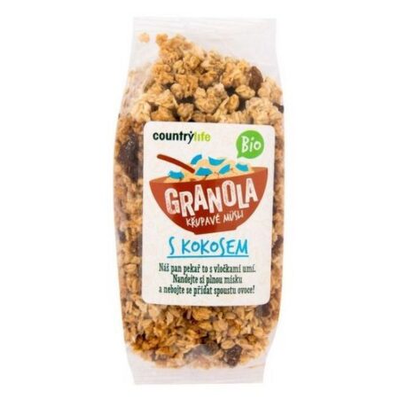 Country Life Granola s kokosom BIO 350g