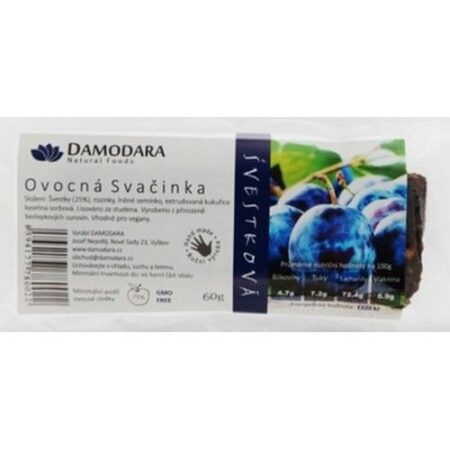 Damodara Slivková tyčinka 50g