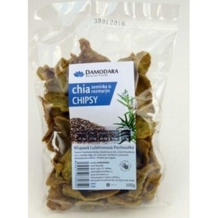 Damodara Chipsy Chia s rozmarínom100g
