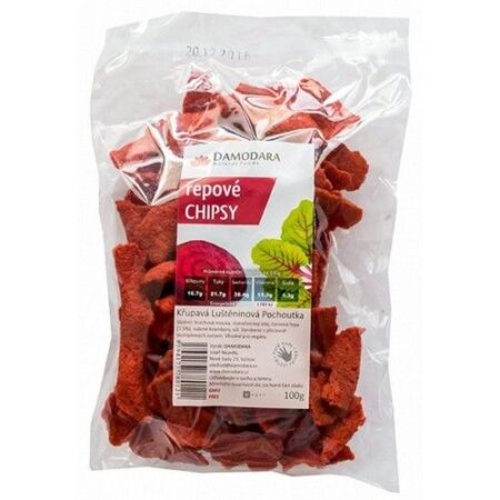 Damodara Hrachové chipsy s červenou repou 100g