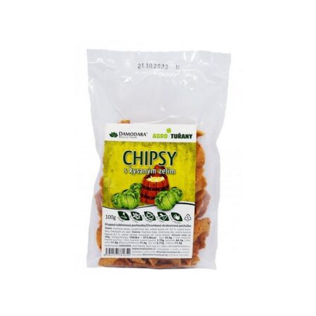 Damodara Hrachové chipsy s kyslou kapustou 100g