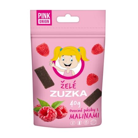 Pink Onion Ovocné pásiky s malinami Želé Zuzka 40g